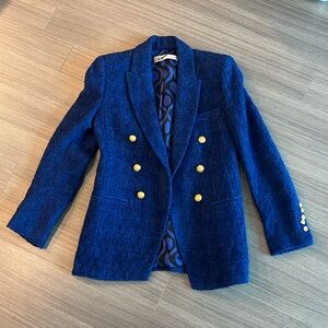 SOLD Blue tweed blazer